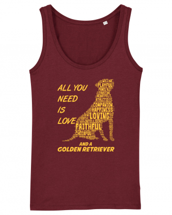 Golden Retriever Burgundy