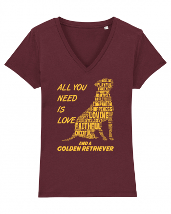 Golden Retriever Burgundy