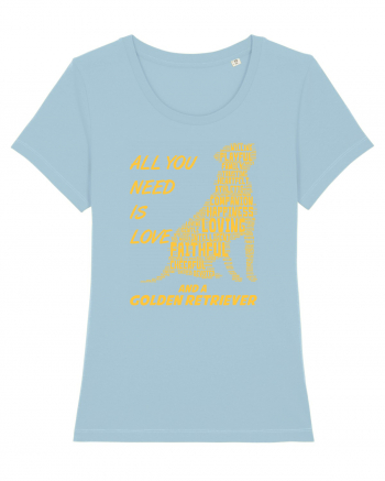 Golden Retriever Sky Blue