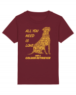 Golden Retriever Tricou mânecă scurtă  Copii Mini Creator