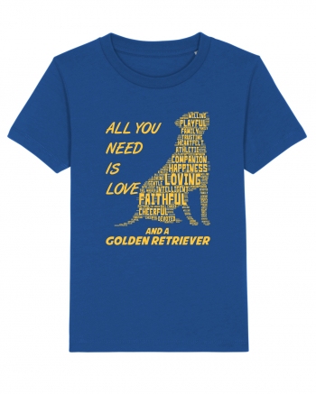 Golden Retriever Majorelle Blue