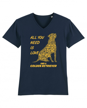 Golden Retriever French Navy