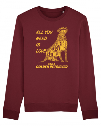 Golden Retriever Burgundy