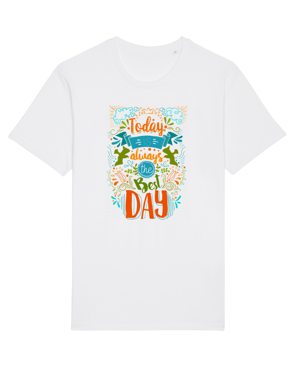 Tricou mânecă scurtă Unisex Rocker White