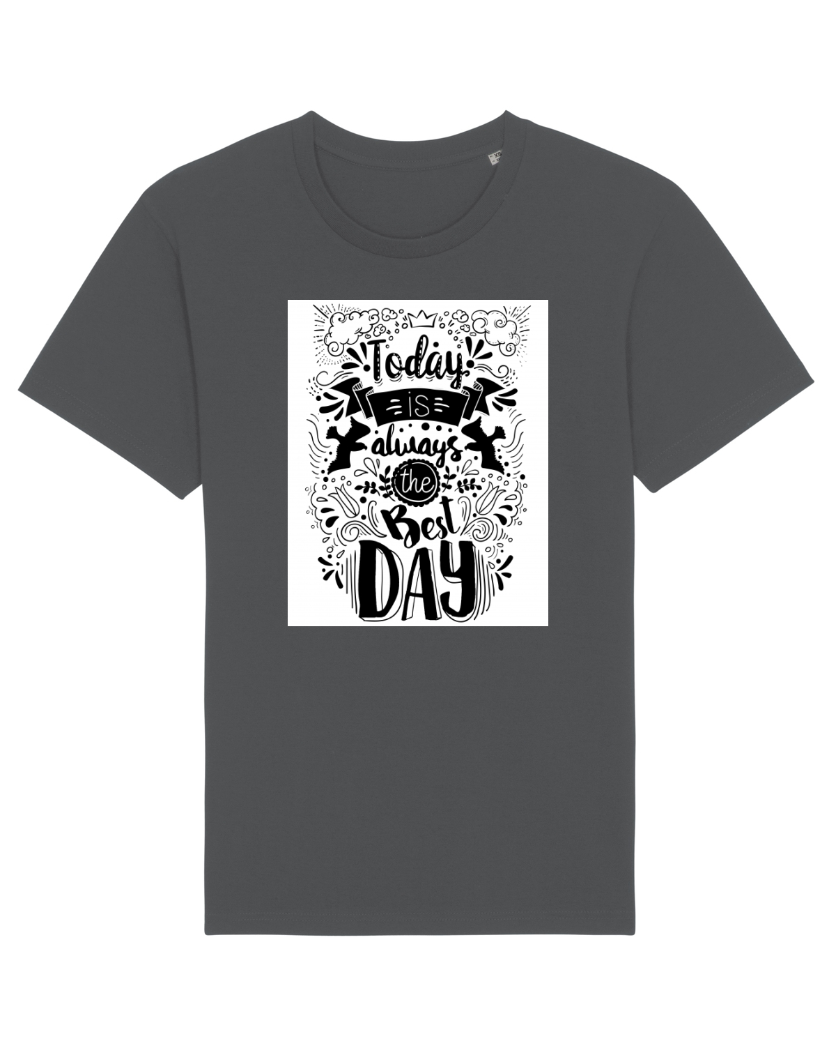 Tricou mânecă scurtă Unisex Rocker Anthracite