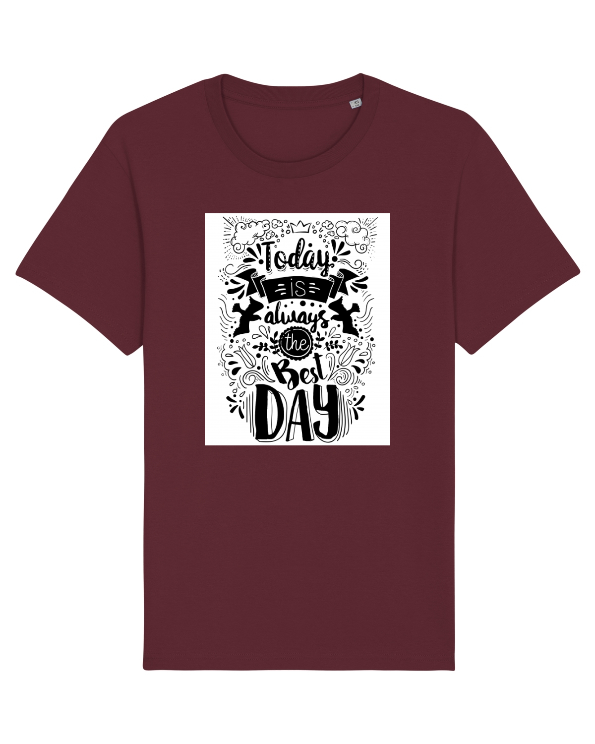 Tricou mânecă scurtă Unisex Rocker Burgundy