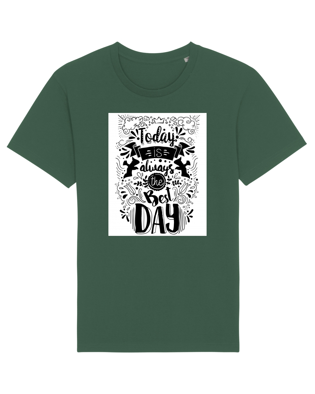 Tricou mânecă scurtă Unisex Rocker Bottle Green