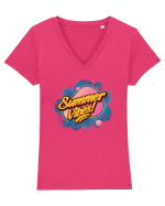 Summer Vibes Tricou mânecă scurtă guler V Damă Evoker