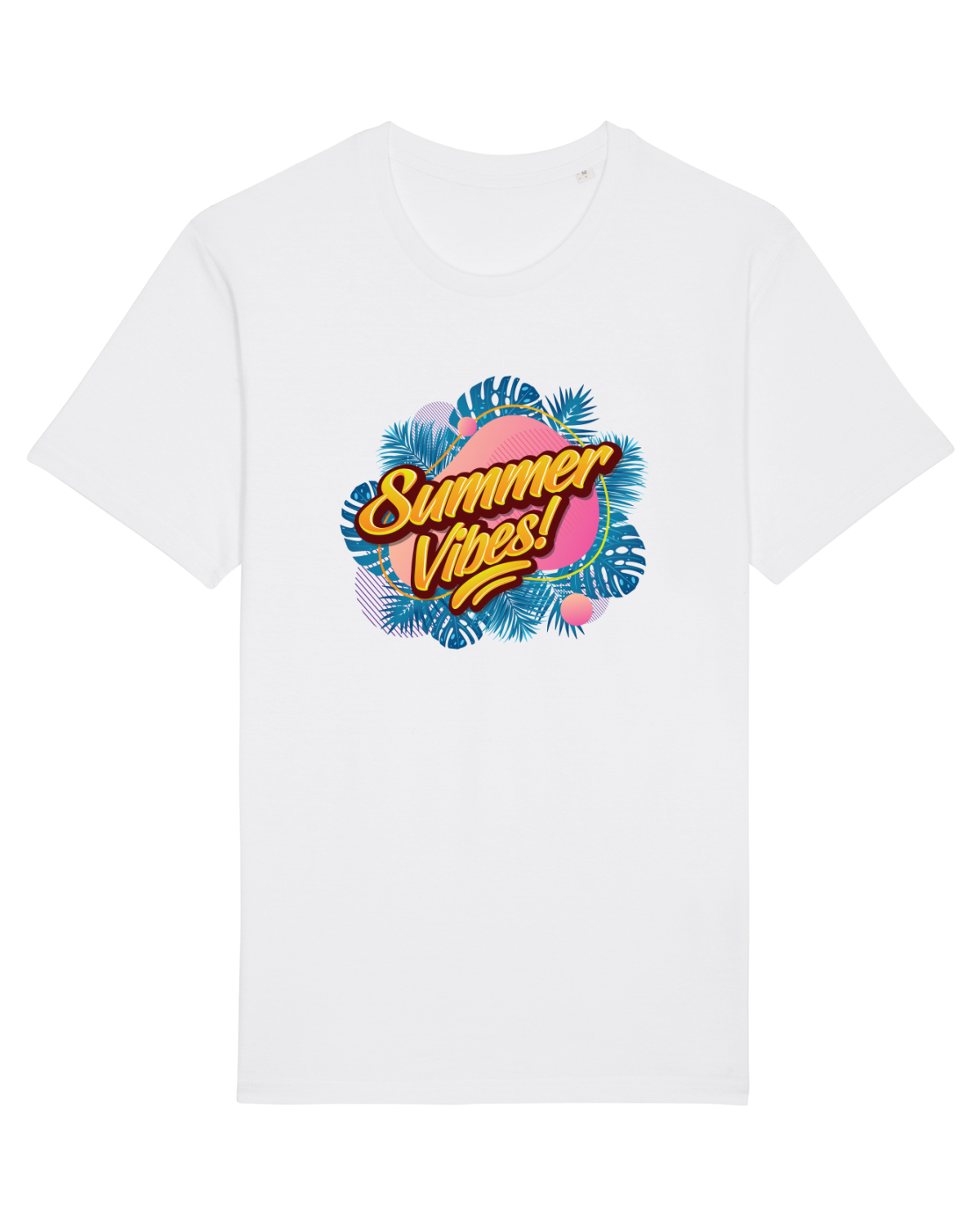 Tricou mânecă scurtă Unisex Rocker White