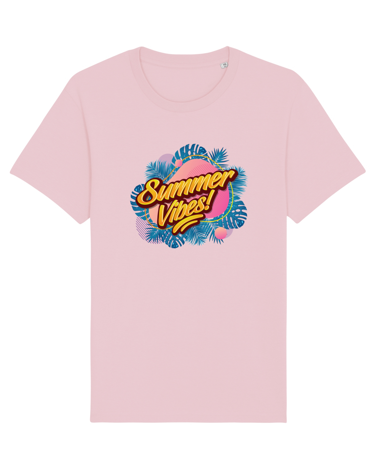 Tricou mânecă scurtă Unisex Rocker Cotton Pink