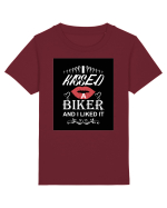 I kissed a biker white Tricou mânecă scurtă  Copii Mini Creator