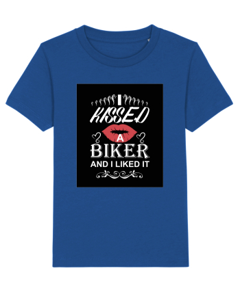 I kissed a biker white Majorelle Blue