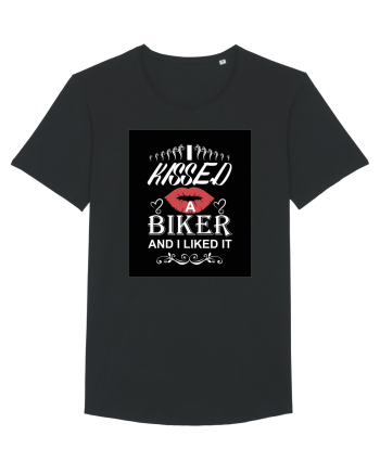 I kissed a biker white Black