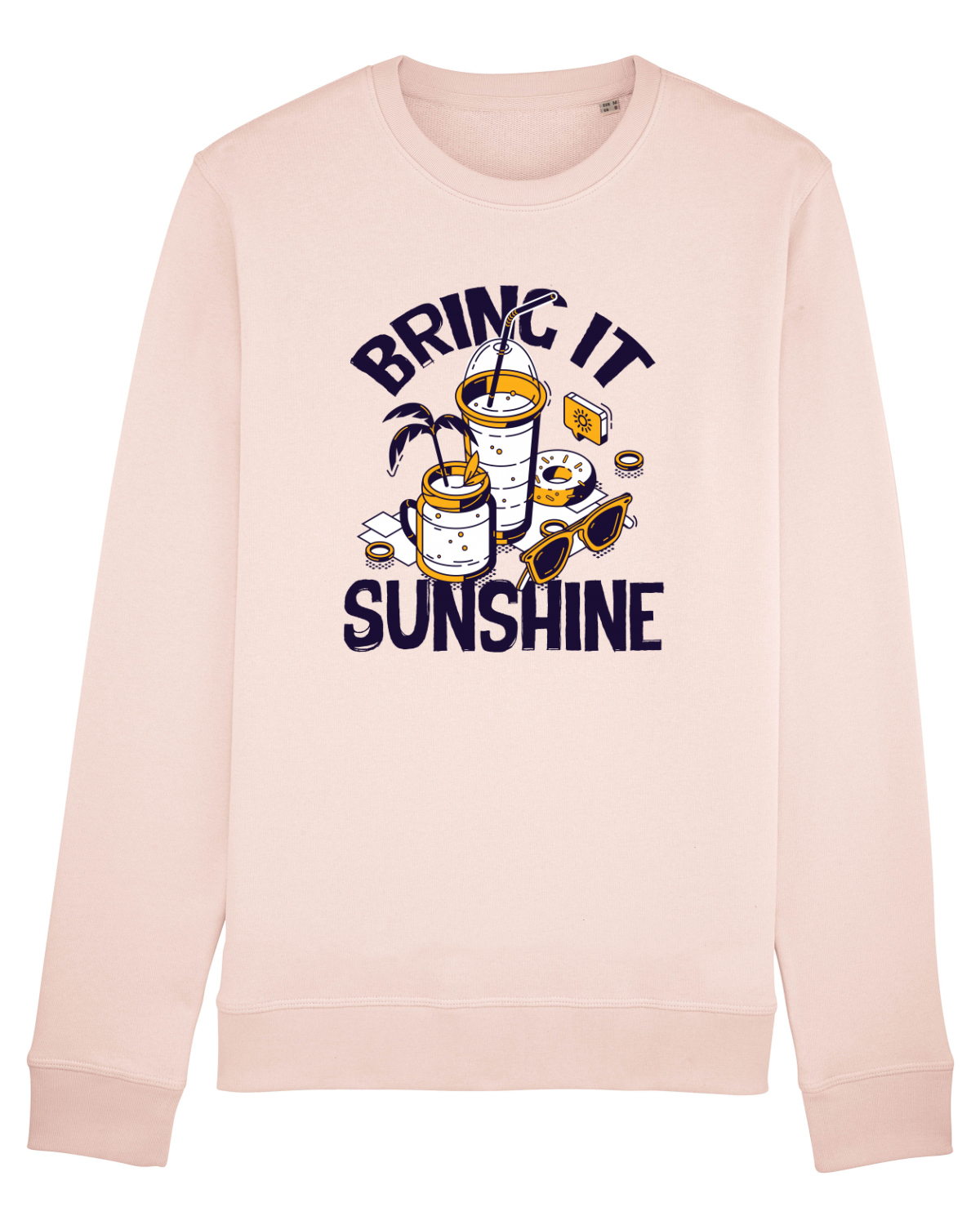 Bluză mânecă lungă Unisex Rise Candy Pink