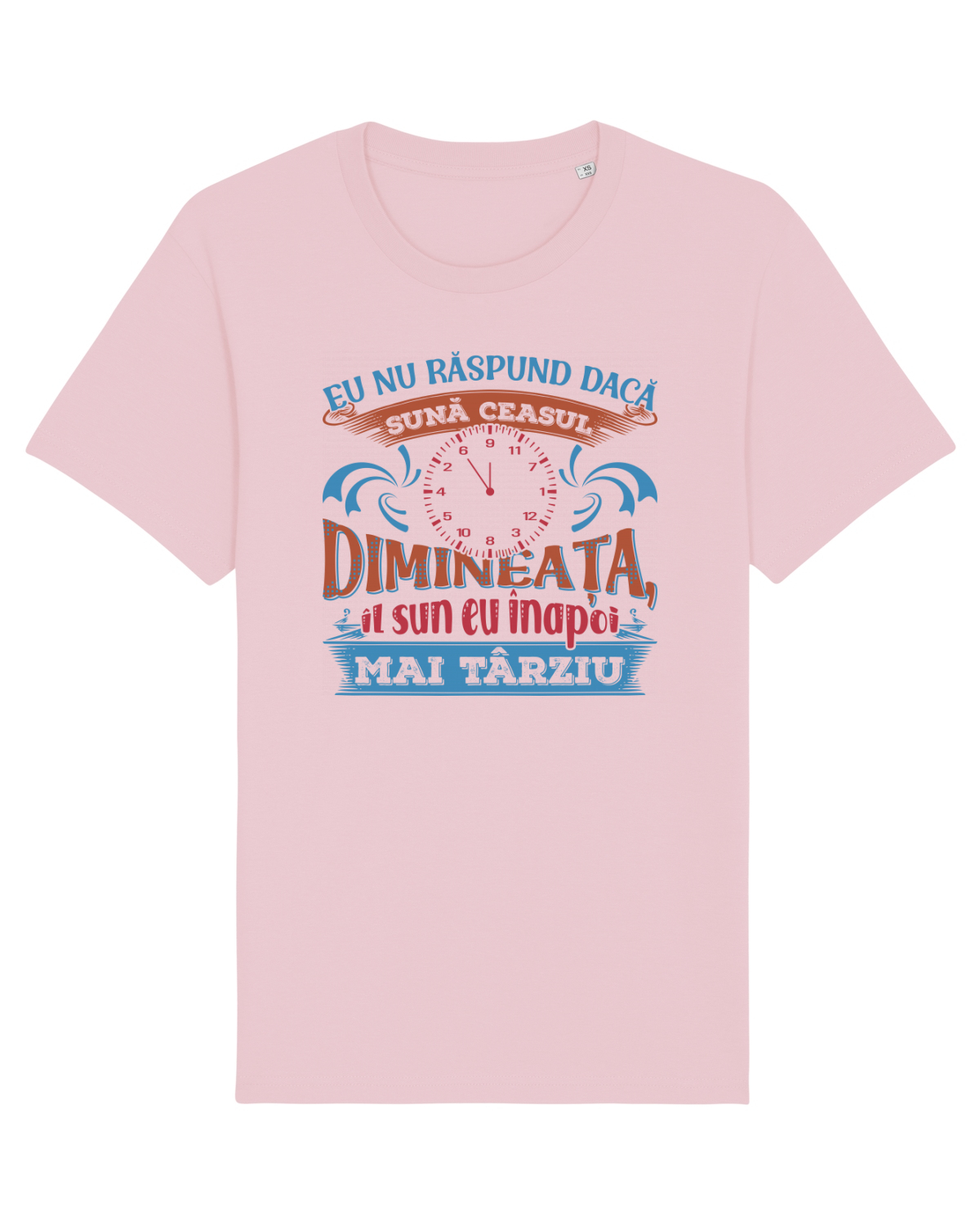 Tricou mânecă scurtă Unisex Rocker Cotton Pink