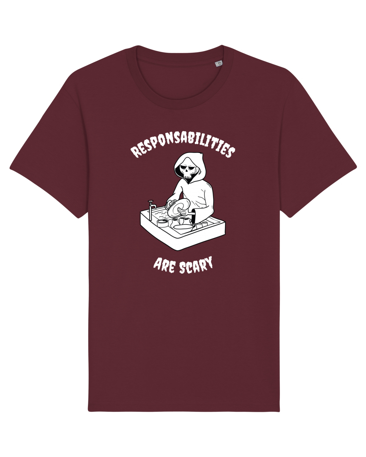 Tricou mânecă scurtă Unisex Rocker Burgundy