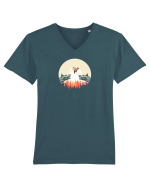 late night  Tricou mânecă scurtă guler V Bărbat Presenter