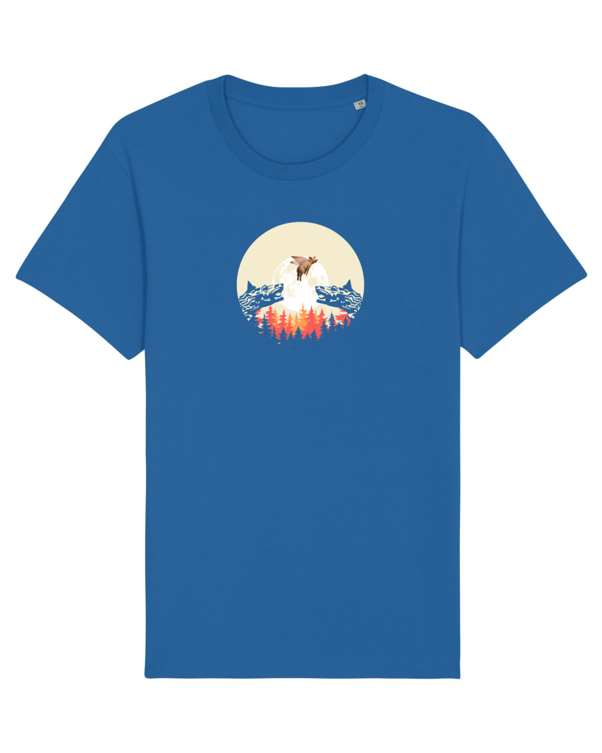 Tricou mânecă scurtă Unisex Rocker Royal Blue