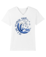Ce e val, ca valul trece... Tricou mânecă scurtă guler V Bărbat Presenter