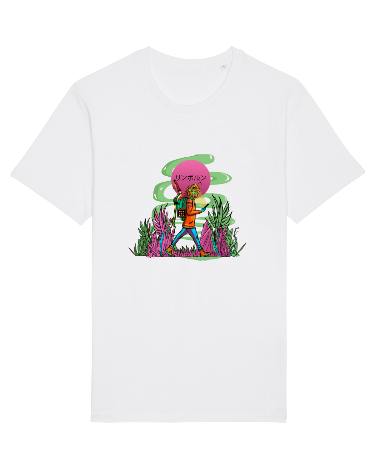 Tricou mânecă scurtă Unisex Rocker White