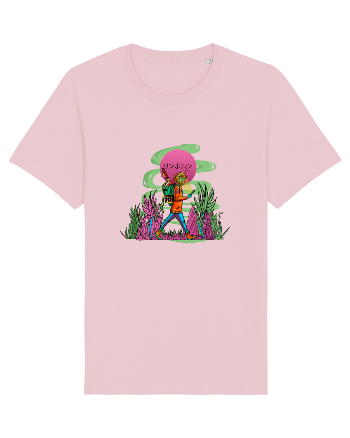 Tricou mânecă scurtă Unisex Rocker Cotton Pink