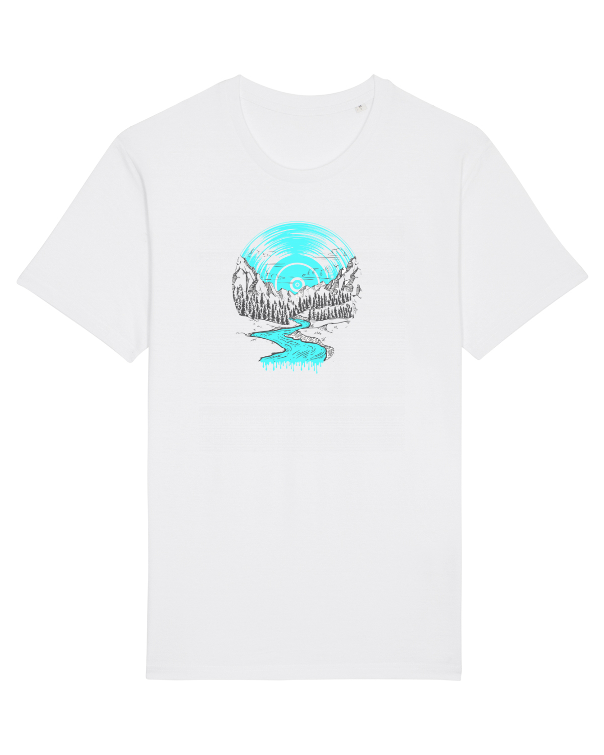 Tricou mânecă scurtă Unisex Rocker White