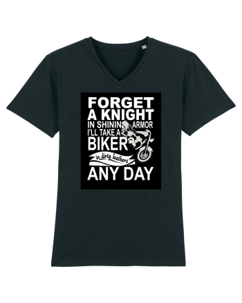 Biker in dirty leathers Black