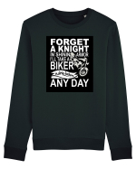 Biker in dirty leathers Bluză mânecă lungă Unisex Rise