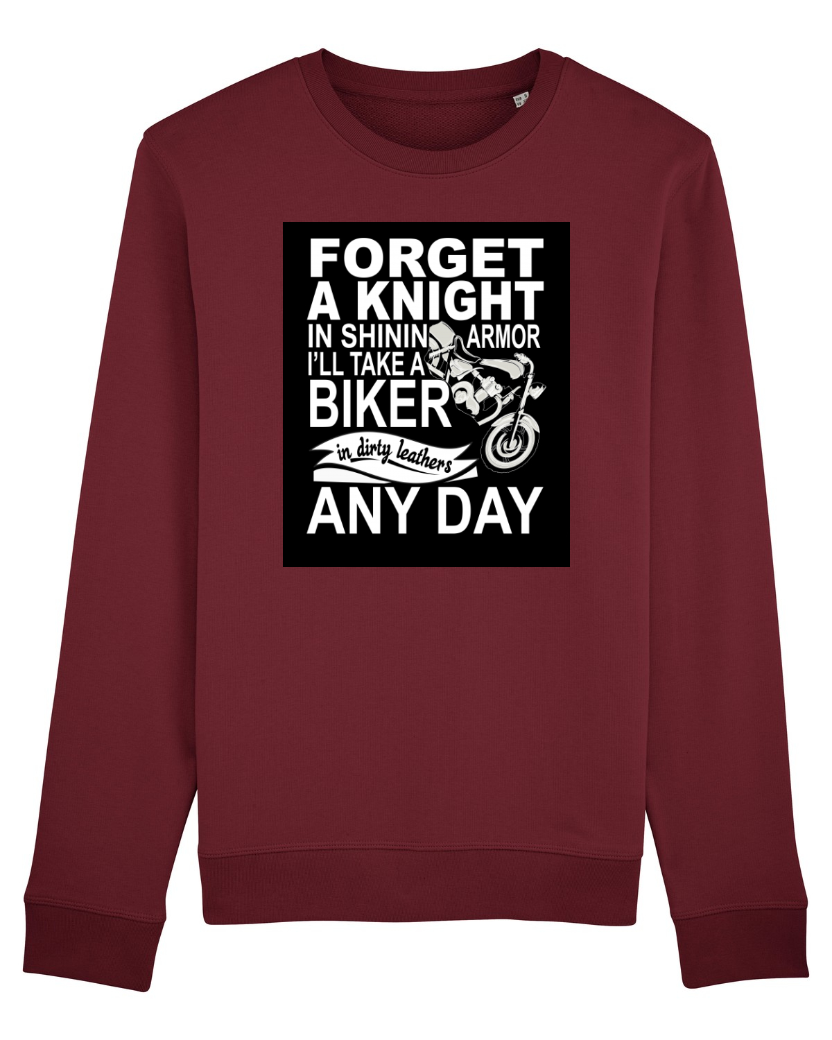 Bluză mânecă lungă Unisex Rise Burgundy