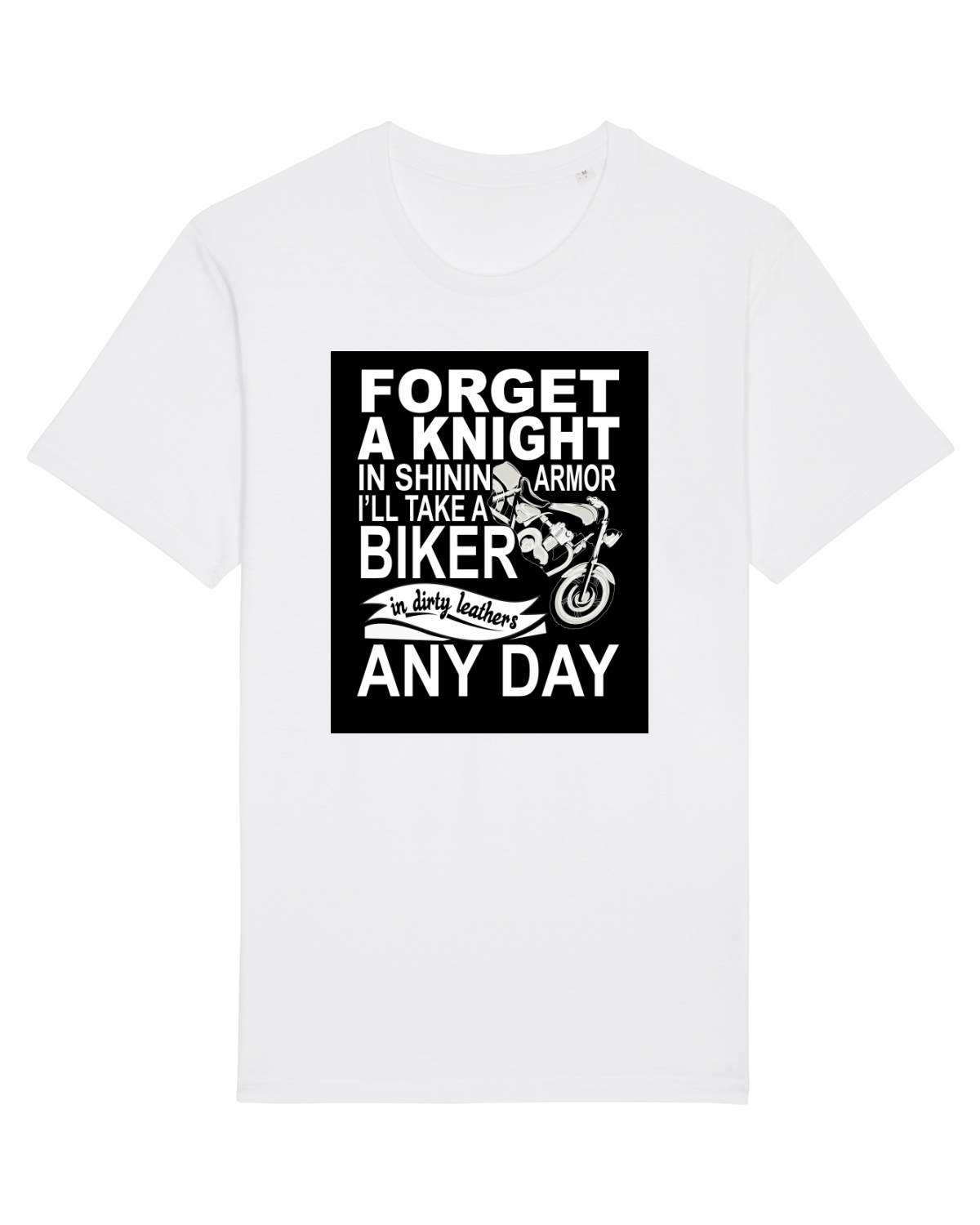 Tricou mânecă scurtă Unisex Rocker White