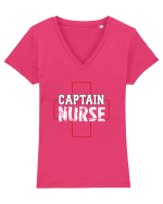 Captain Nurse Tricou mânecă scurtă guler V Damă Evoker