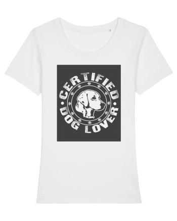 Certified Dog Lover White