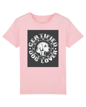 Certified Dog Lover Cotton Pink