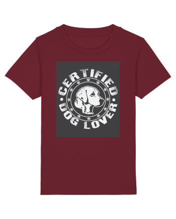 Certified Dog Lover Burgundy