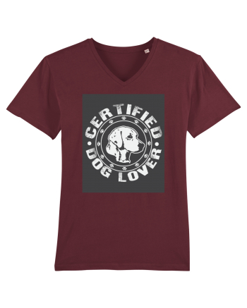 Certified Dog Lover Burgundy