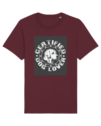 Certified Dog Lover Burgundy