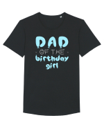 Mom of the birthday girl Blue Tricou mânecă scurtă guler larg Bărbat Skater