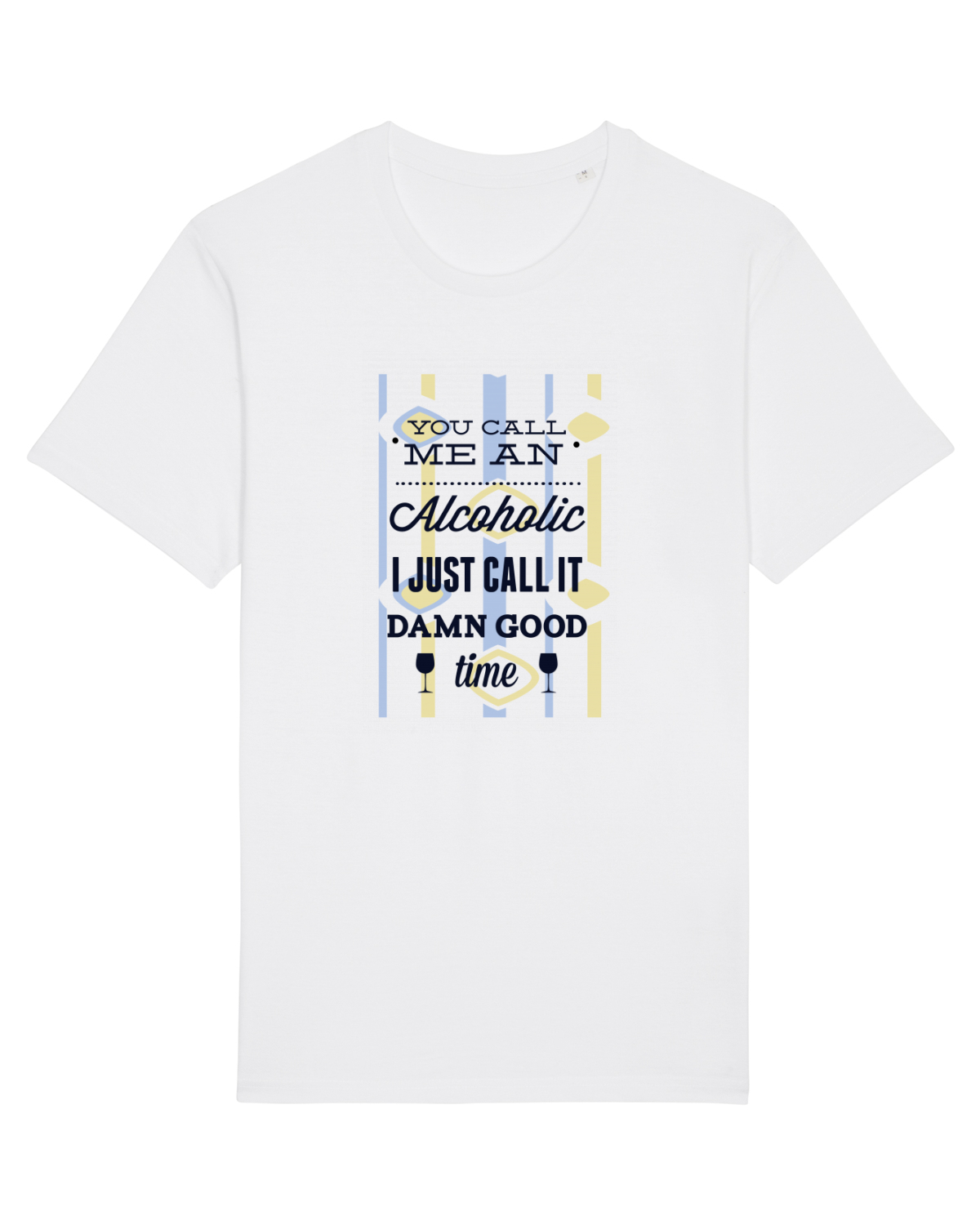 Tricou mânecă scurtă Unisex Rocker White