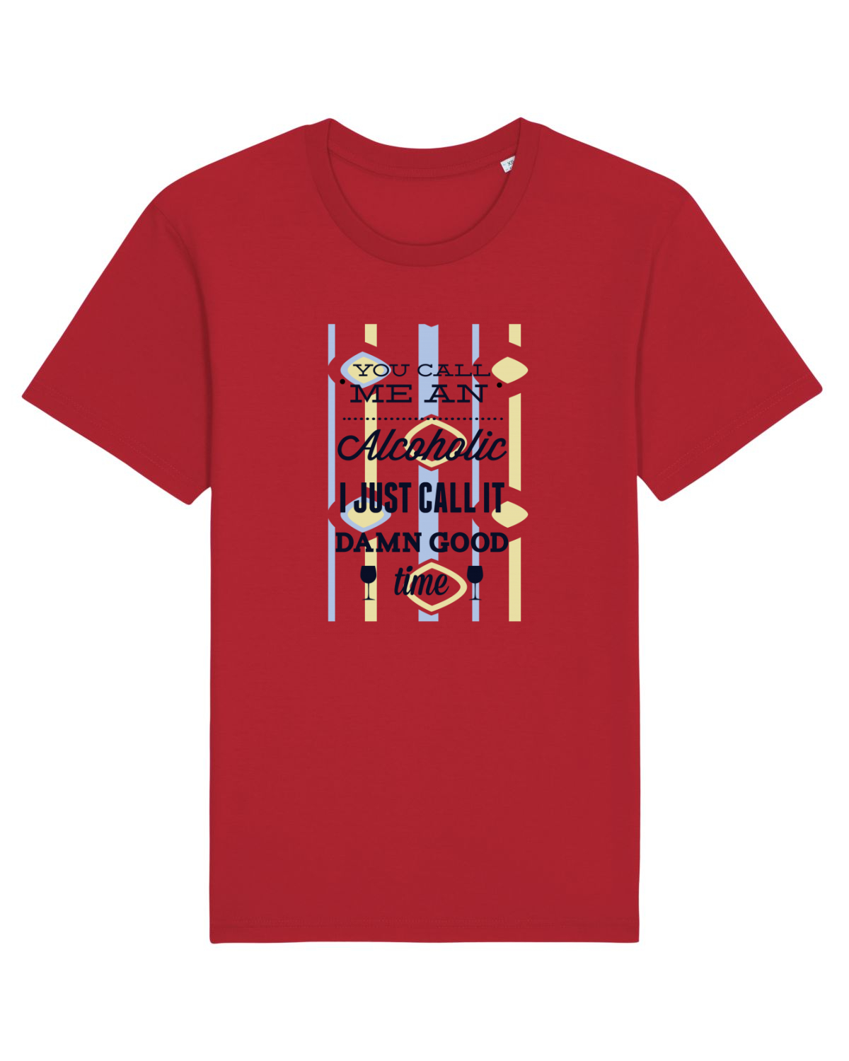 Tricou mânecă scurtă Unisex Rocker Red