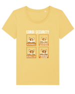 Corgy Security Tricou mânecă scurtă guler larg fitted Damă Expresser