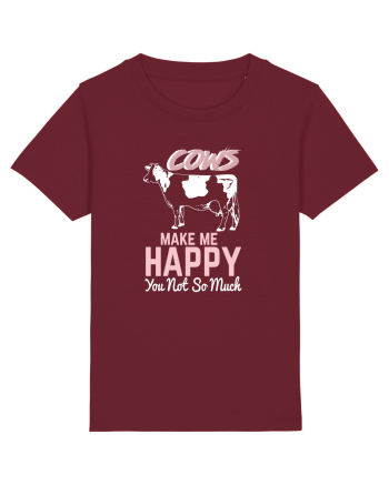 Cows make me happy Burgundy