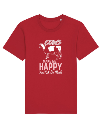 Cows make me happy Red
