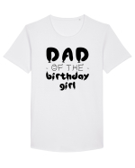 Dad of the birthday girl Tricou mânecă scurtă guler larg Bărbat Skater