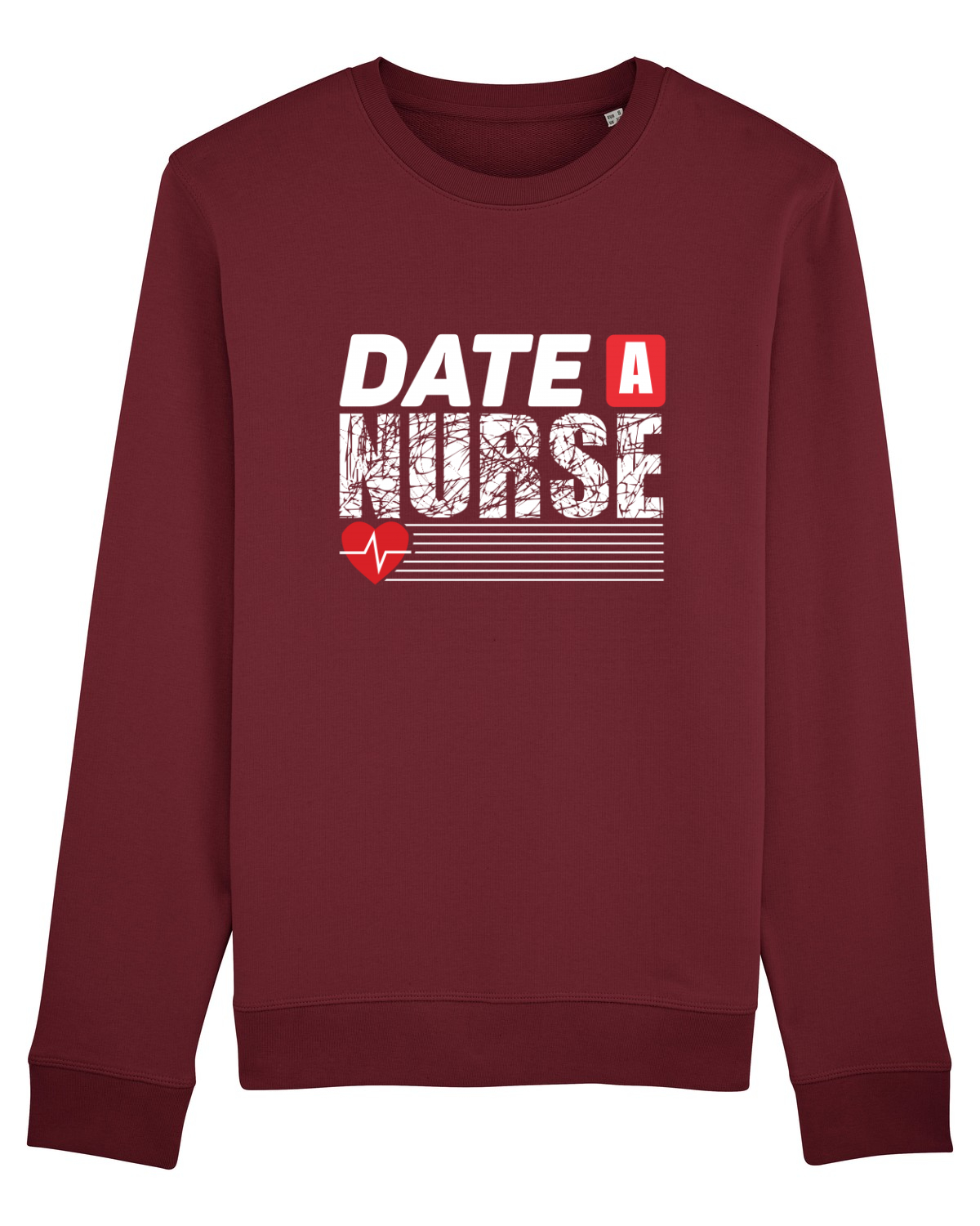 Bluză mânecă lungă Unisex Rise Burgundy
