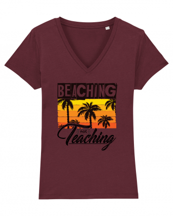 Beaching Cool Tropical Burgundy