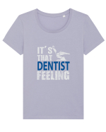 Its that Dentist Feeling Tricou mânecă scurtă guler larg fitted Damă Expresser
