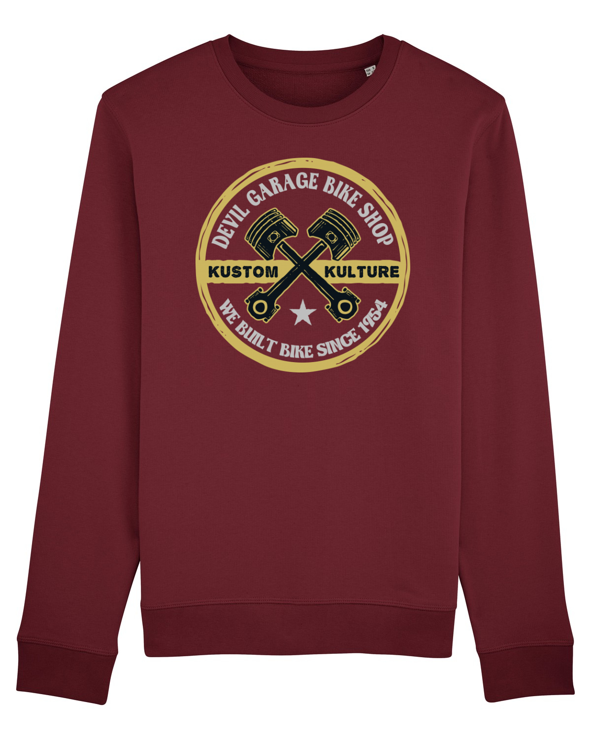 Bluză mânecă lungă Unisex Rise Burgundy