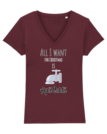 All I want for christmas is apa calda Burgundy
