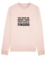 You Make Me Wish I Had More Middle Fingers Bluză mânecă lungă Unisex Rise