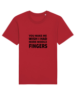 You Make Me Wish I Had More Middle Fingers Tricou mânecă scurtă Unisex Rocker